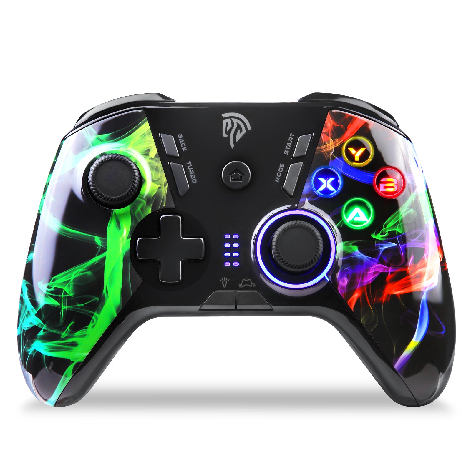 EASYSMX ESM-9110 LED Wireless PC Gamepad Programming Dongle Directly Connected to Game Controller EASYSMX ESM-9110 LED Wireless PC Gamepad Programming Dongle Directly Connected to Game Controller